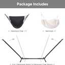 SUNCREAT 2-in-1 Hammocks Convertible Portable Double Hammock with Stand, Outdoor Hammock with Stand Included, Patented, Natural