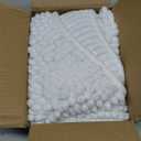 SUBRTEX Bathroom Rugs Chenille Bath Rug Soft Short Plush Bath Mat Soft Shower Mat Water Absorbent Shower Mat Quick Dry Machine Washable(White,16" x 24")