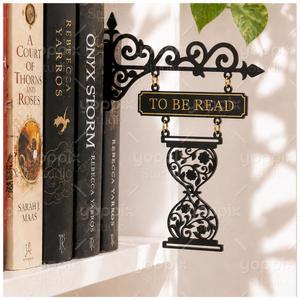 YOPPIX Book Nook Tavern Signs, BookShelf Decor, Tavern Style Bookish Decor for Book Nook, Gifts for Booklovers/Reader/Women (TO BE READ)