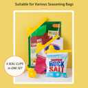 4 Pack Set Yellow Duck Shaped Chip Clips Food Bag Sealing Clips Keeping Food Fresh, Easy to Use and Store, Ideal for Various Seasoning And Food Bags Piping Bag Clips Bag Clips Bag Clips For Food