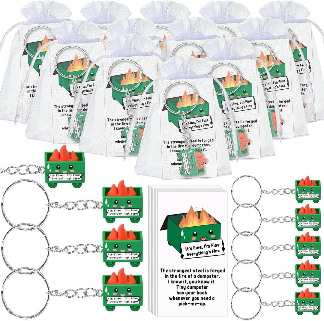 Gemscream End of Year Gift for Teacher Students CNA Week Appreciation Nurse Positive Keychains Emotional Funny Thank You
