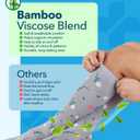 Doctor's Select Bamboo Viscose Light Compression Socks for Women & Men - 3 Pairs, 8-15 mmHg Compression Socks, Knee High, Medium
