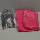 Blulu 10 Pcs Wig Hangers Rack for Multiple Wigs with Dust-proof Storage Bags, Hanging Storage Organizer for Hat with Anti-slip Grips Space Saving for Door Wall Closet Bathroom (Hot Pink)