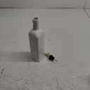 getstar 18 oz Olive Oil Dispenser Bottle for Kitchen, Ceramic Oil Bottle with Automatic Stainless Steel Pourer (Golden Pourer) (White)