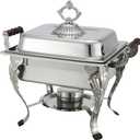 Winco Half Crown Chafer, 4-Quart, Stainless Steel