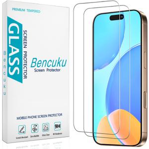(2 Pack) Designed for iPhone 17 Pro Max 6.9 Inch Tempered Glass Screen Protector, Full Coverage, Anti Scratch, Bubble Free