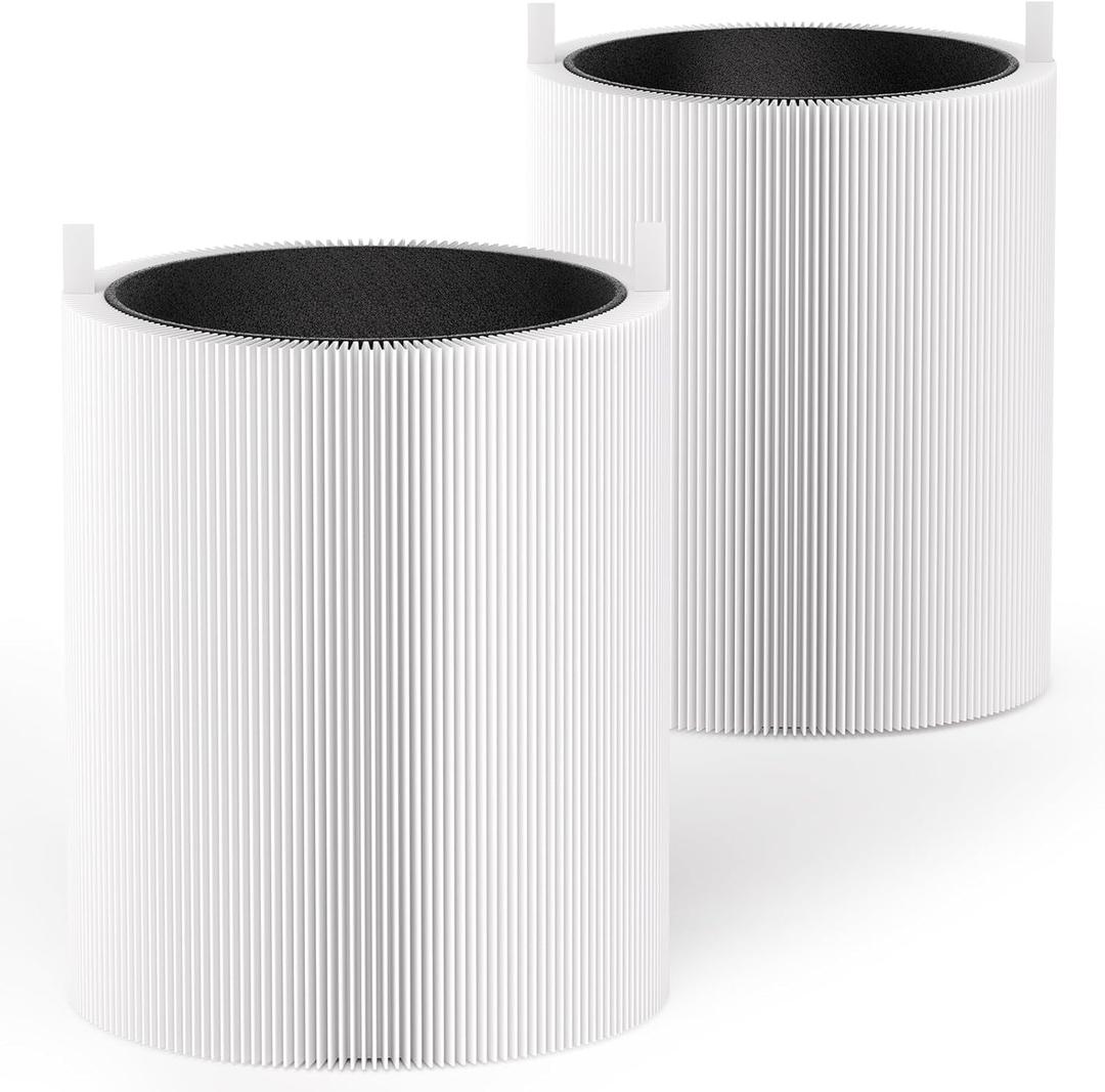 2 Pack 311 Auto Filters Replacement, Compatible with Blueair Blue Pure 311 Auto Air Purifier, 2 in 1 HEPASilent and Activated Carbon Filter