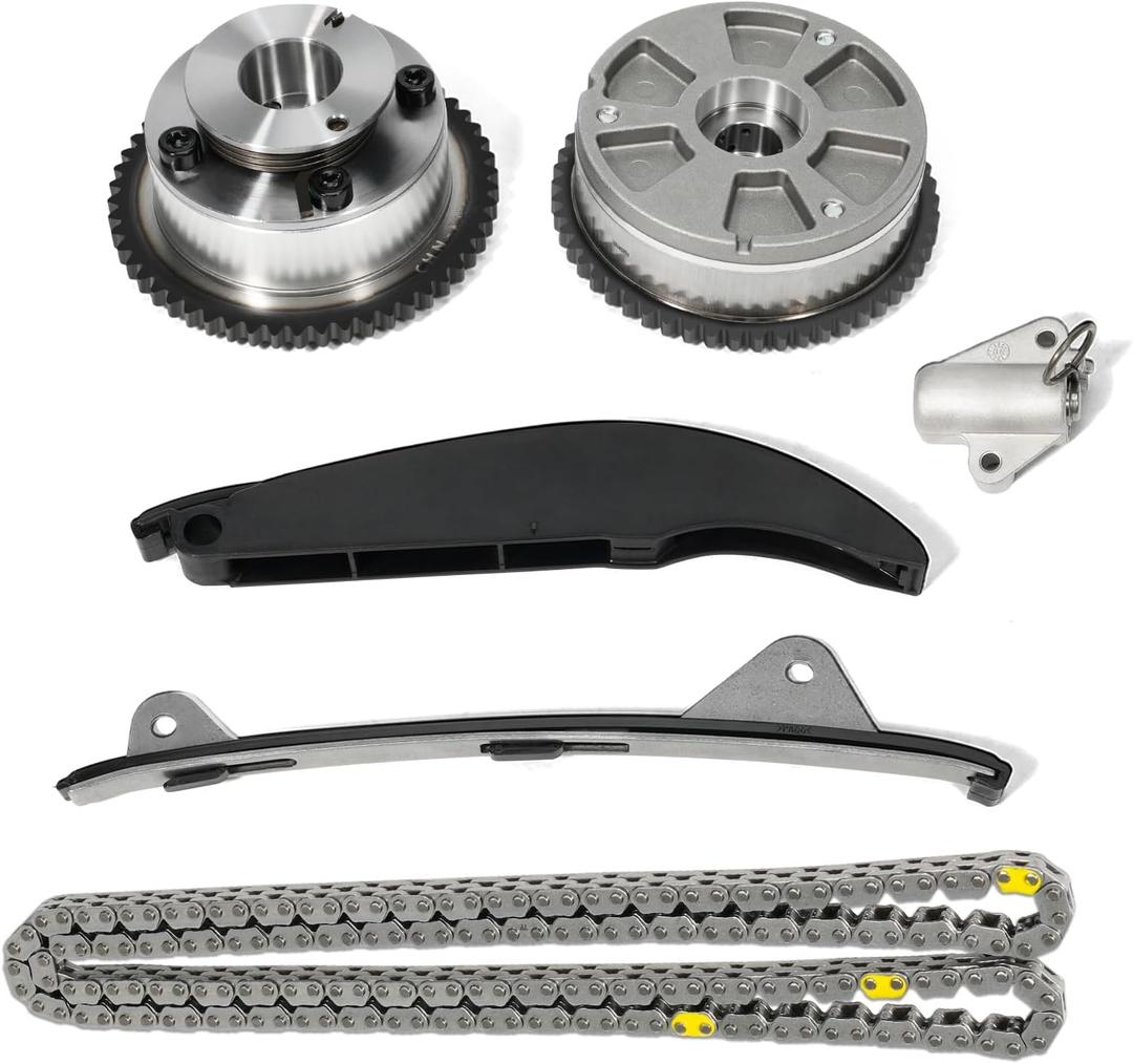 24350-2E700 Timing Chain Kit, w/VVT Camshaft Sprockets Intake & Exhaust, Fits for 2017-2021 Hyundai Elantra Kona Veloster, 2017-2022 Kia Forte 2.0L - Replace 243212E010 24410-2E000 244102E000