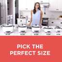BLACK+DECKER Rice Cooker 6-Cup (Cooked) with Steaming Basket, Removable Non-Stick Bowl, White