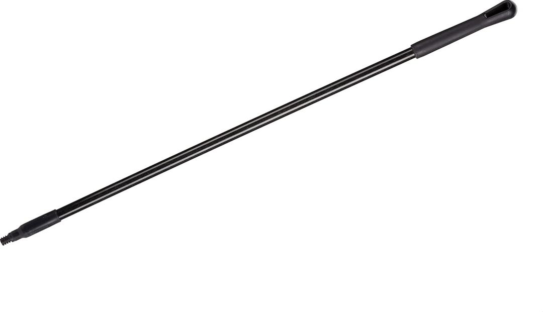SPARTA 48" Fiberglass Replacement Handle with 3/4" Acme Thread Tip, Polyester Veil Reinforced, Hanging Cap, Commercial Cleaning, Black