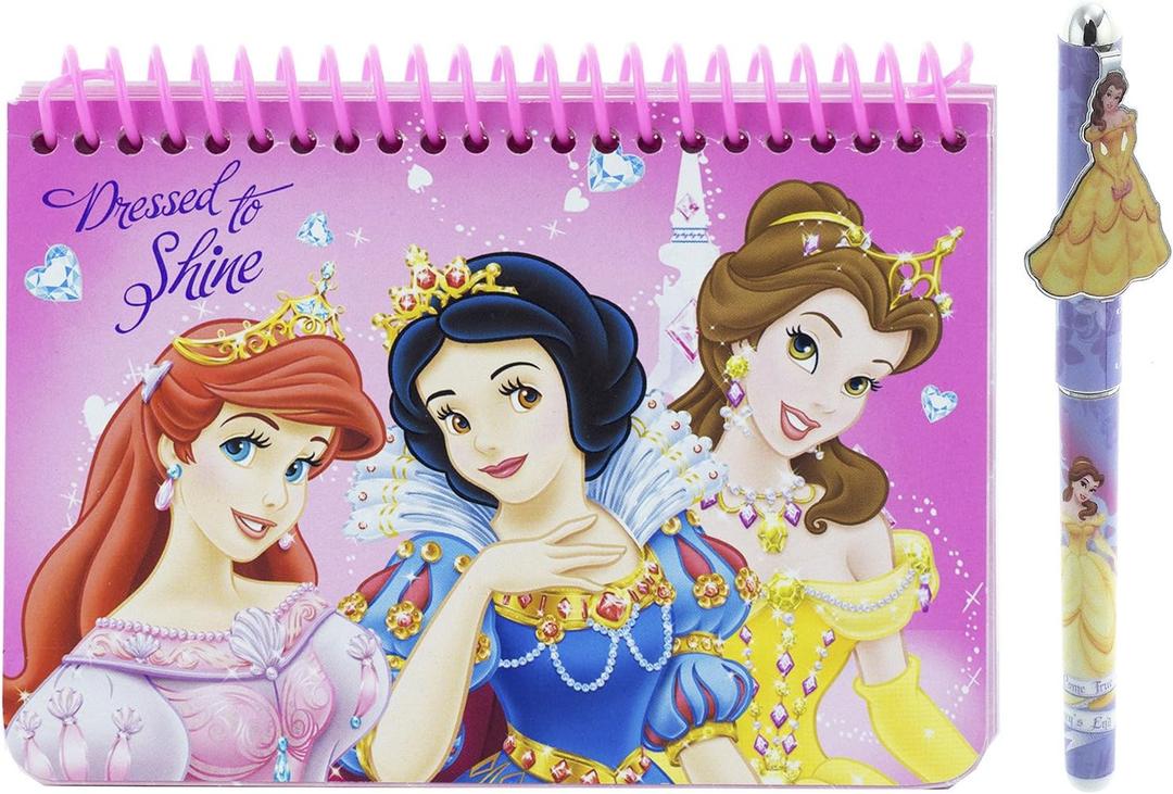 Disney Princess Autograph Book with Pen - Pink, 5.8" x 4.0", 1 Book - For Kids, Reading, Princess Theme