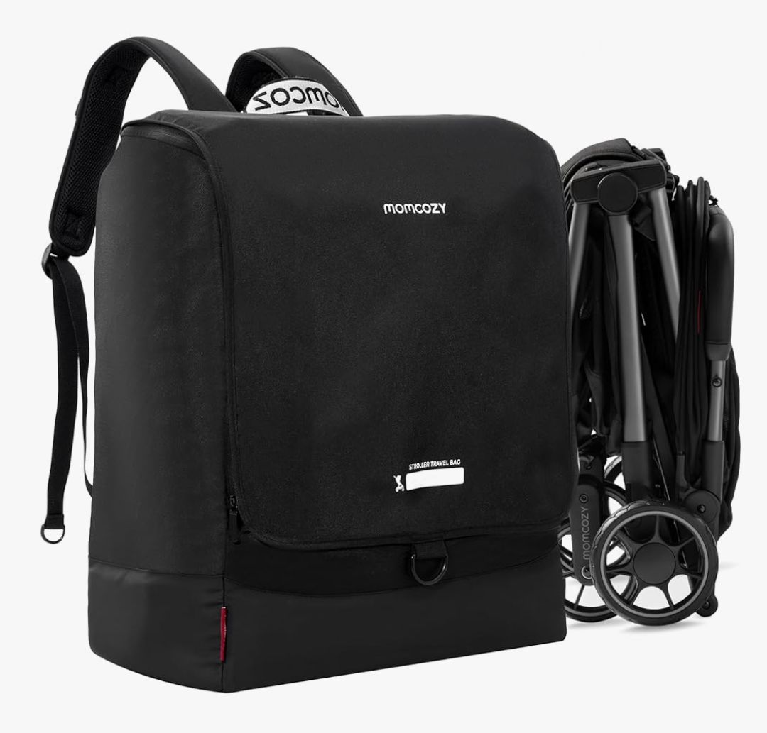 Momcozy Stroller Travel Bag for Airplane | Suit ClickGo Stroller | Compatible with Strollers Folded Dimensions of 22.1 X 17.3 X 9.8 Inch | Fit Most Major Brand | Hand-held ＆ Back-carrying