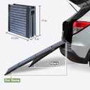 63" Long Dog Ramp for Car, Foldable Dog Ramps for Large Pet, Portable Dogs Ramp for Truck, 17" Wide Pet Car with Non-Slip Rug Surface, Pet Ramp for Large Dogs Up to 200LBS for Car, SUV & Truck-L