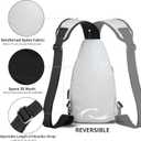 AMJ Crossbody Sling Bag Men Women, Casual Shoulder Backpack, Chest Daypack Satchel for Hiking Travel