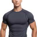 MagnaMan Men's Compression Shirts 3 - Pack: Moisture - Wicking Athletic Baselayer Tops (XXL)