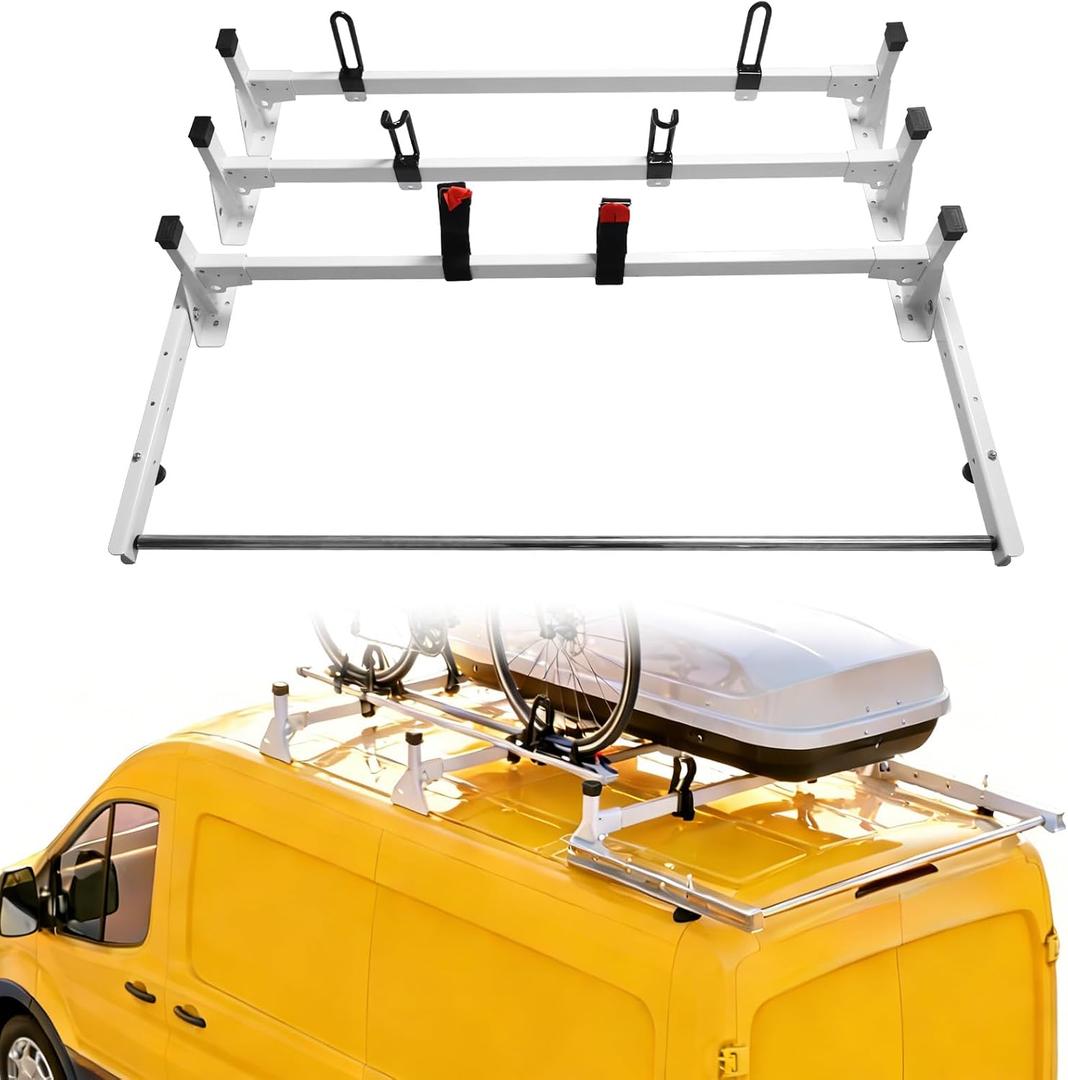 Cargo Van Roof Ladder Rack with Roller