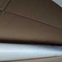 NECAUX Custom Multisize 1.5mm Thick Clear PVC Table Cover Protector - 36 x 108 Inch Kitchen Wood Grain Vinyl Transparent Table Pad for 9 Foot Plastic Protective Dining Room Table/Meeting Table