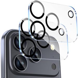 14 x SWUU 2 Pack Camera Lens Protector Compatible with iPhone 17 Pro Max 6.9", Military-Grade 9H Tempered Glass, Shatterproof & Anti-Scratch, HD Clear, No Fingerprint, Case-Friendly