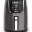 Ninja | XL Single Basket Air Fryer | 5.5 QT Capacity fits 3lbs of Wings | 5-in-1Air Fry, Roast, Bake,Reheat & Dehydrate |Dishwasher Safe Parts & Recipe Guide | Grey | AF150AMZ