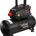 Portable Air Compressor, 4 Gallon Max 110PSI Oil Free Air Compressor Tank, 0.5HP Motor 0.6SCFM@90 PSI,1.0SCFM@40PSl Garage Air Compressors for Car Repair, Spray Painting, Woodwork Nailing