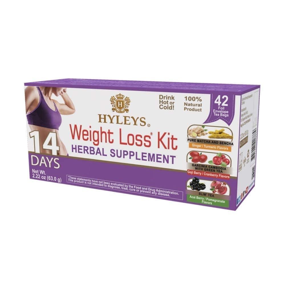 HYLEYS 14 Day Weight Loss Tea  42 Tea Bags (12 Pack - 504 Tea Bags Total)  Garcinia Cambogia, Matcha Green Tea, Senna & Natural Flavors  Supports Weight Loss, Digestion & Metabolism