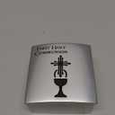 Roman First Holy Communion Brushed Silver Tone 2 Inch Resin Stone Keepsake Box and Lid