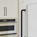 Amerock Factor 8-13/16 inch (224 mm) Center-to-Center Matte Black Cabinet Pull, BP36963FB