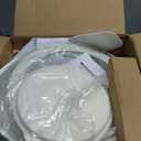 Bazova Ceramic Nonstick Cookware Set, Healthy,Non Toxic,17-Pieces Pots and Pans Set Removable Handles,Induction RV Kitchen Set,Stain & Scratch-resistant,Dishwasher/Oven Safe,PFAS/PFOA Free,Cream White