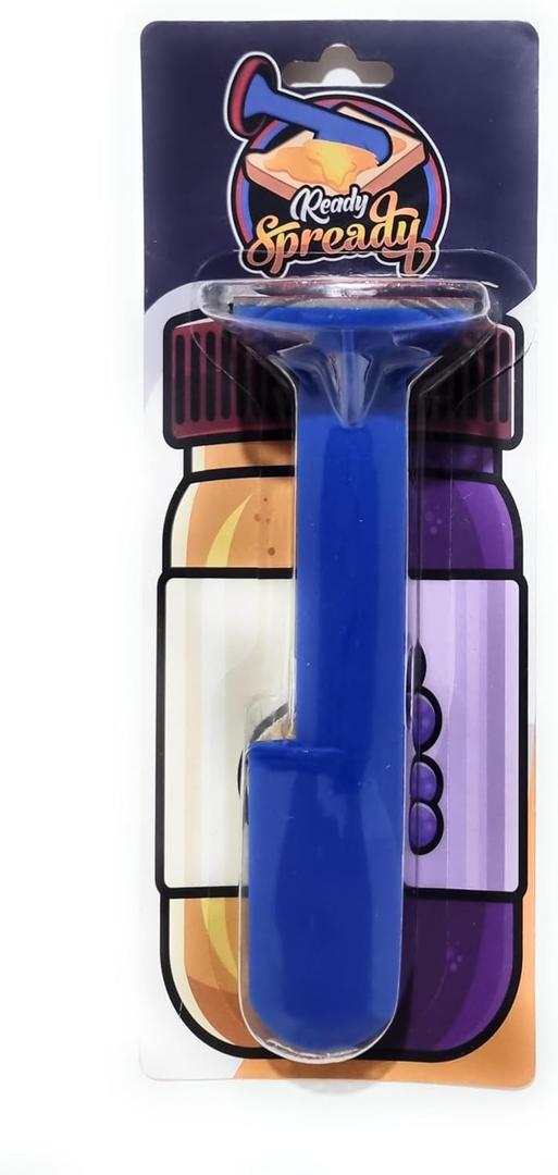 Ready Spready, Peanut Butter Spreader, Flexible Attachment for Spreading Peanut Butter and Jelly (For Tall Jars)