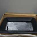 10.4 Gallon Large Metal Kitchen Garbage Can, Stainless Steel Trash Can, Open Top, Tall, Gold Wastebasket for Home Bathroom Hotel Lobby Office (40L Gold)