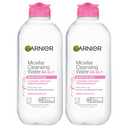 Garnier Micellar Water, Hydrating Facial Cleanser & Makeup Remover, Suitable for Sensitive Skin, Vegan, Cruelty Free, 13.5 Fl Oz (400mL), 2 Count
