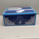 fanquare 21 Piece Vintage Porcelain Tea Set, Green with Gold Trim Fine China Tea Sets for Party, Teapot with Tea Cup and Saucers Set for 6, Christmas Gifts