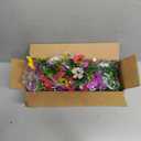 TURNMEON 4PCS Artificial Flowers for Outdoors Summer Decor, UV Resistant No Fade Fake Hanging Flowers Faux Plants Realistic Silk Flower for Outside Gardens Planter Porch Patio Yard Home Indoor Decor (Mixed Color)