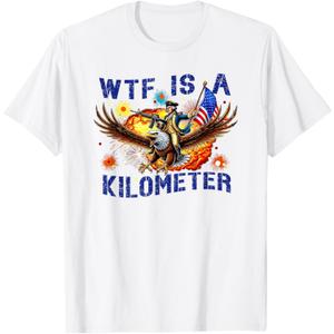 WTF Is A Kilometer Eagle T-Shirt White