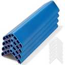 Wall Corner Edge Protector 4 Pack, 1.57x1.57x23.62x0.28 inch Soft Baby Proof Corner Guards for Sharp Edges, Self-Adhesive Corner Protectors for Home, Kindergarten, Thickness-7mm(0.28 in)