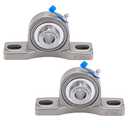 XIKE 1 Pcs SUCP202-10 Bore 5/8" All Stainless Steel Pillow Block Square Flange Mounted Ball Bearings, Solid Base and Self Aligning.