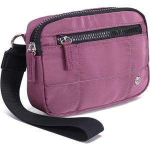 Haytijoe Small Wristlet Wallets for Women Valentines Day Gifts RFID Blocking Travel Wallet Quilted Nylon Phone Purse