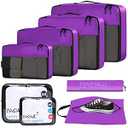 BAGAIL 8 Set/9 Set Packing Cubes Luggage Packing Organizer for Travel, Suitcase Packing Bags for Travel Accessories