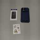 SSLOTSCASE for iPhone 17 Pro Max Case with Stand & Credit Card Holder & Sliding Camera Cover & Camera Stand & Wallet, Rugged Silicone Edge Protective Case Cover for iPhone 17 Pro Max 6.9'' 2025, Blue