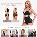 Dulchany Tummy Control Shapewear Panties for Women Body Shaper Seamless Underwear Panty Girdle (Black, S)