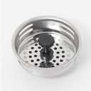 For Farberware 5215798 Chrome Stainless Steel Kitchen Sink Strainer 3.35 Dia. in.