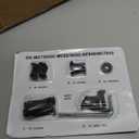 BestOffice Drafting Chair Tall Office Chair Adjustable Swivel Rolling Mesh Height with Lumbar Support Arms Footrest Mid Back for Adults Standing Desk Drafting Stool(Black)