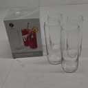 Libbey Classic Slim Beer Can Glasses, 12.5 oz Tall Drinking Glasses Set of 4, Space-Saving, and Versatile Thin Glassware for Cocktails, and Mocktails