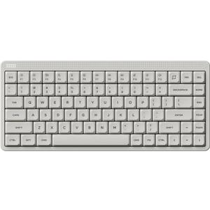 NuPhy Node75 Wireless Mechanical Keyboard, 75% Hot Swappable Custom Low Profile Keyboard, 84 Keys Computer Gaming Keyboards, Supports Touch Gestures, PBT Keycaps, RGB Backlit, Bluetooth/2.4GHz/USB-C (White)