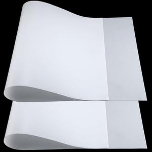 Pushglossy 2 Pcs 48" x 24" x 1/30'' Flexible Translucent PE Plastic Sheet Translucent Polyethylene Plastic Stencil Template Sheet for DIY Art Craft, Silhouette, Template Material
