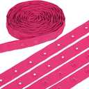 Uxcell 8 Yard Snap Button Tape, Polyester Plastic Snap Button Trim, Sewing Press Stud Ribbon Replacement for DIY Craft Clothes Fabric Sewing, Magenta