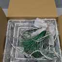 FUNPENY Set of 3 Christmas Lighted Gift Boxes, Plug in 60 LED Light Up Tinsel Present Box Decorations for Outdoor Indoor Christmas Tree, Yard, Home Decor (Max. Size 7.5 x 7.5 x7.1 Inch) (Multicolor)