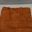 MIULEE Pack of 2 Corduroy Soft Soild Decorative Square Throw Pillow Covers Cushion Cases Pillowcases for Sofa Bedroom Car 16 x 16 Inch 40 x 40 Cm Dark Rust