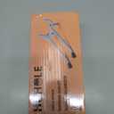 HUHOLE Double Arm Pegboard Hooks 4 Inch 10PC, Fit 1/4" Pegboard, Ideal Peg Board Tool Utility Hooks for Garage Organization, Wall Storage, Heavy Duty Tool Holder with Protecting Tip