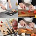 NANFANG BROTHERS Damascus Knife Set 4 PCS, Japanese Knife Set, VG10 Steel Core Chefs knives Sets, Professional Ultra Sharp Kitchen Knives, Equipped with Ergonomic Handles